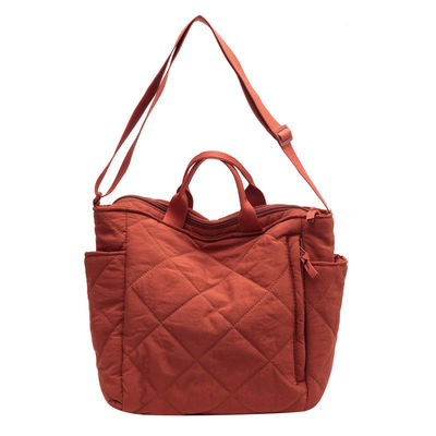 Leichtgewicht Nylon Custom Logo Frauen Puffy Tasche Quilted Tote Tasche Einzel-Schulter Tasche