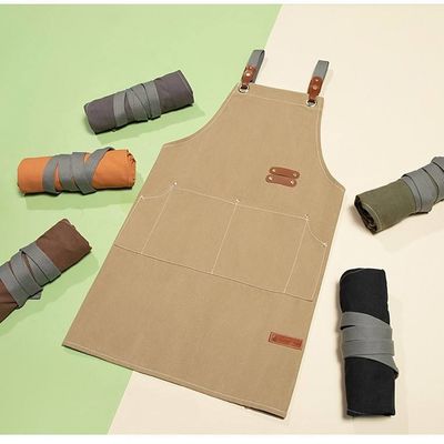OEM/ODM Akzeptable Wachs-Leinwand Gebrauchsschürze für Restaurants und Cafés Gartenarbeit