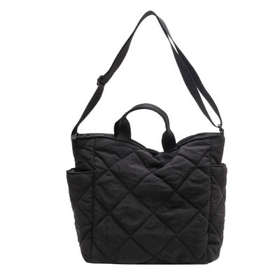 Leichtgewicht Nylon Custom Logo Frauen Puffy Tasche Quilted Tote Tasche Einzel-Schulter Tasche