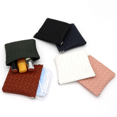 Bräutigam-Lederbeutel Bräutigam-Leder-Kosmetik-Tasche in massivem Muster