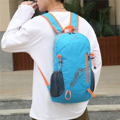 Custom Logo Nylon Sport Fitness-Taschen Klapptaschen Leichtgewicht Wasserdicht Ausfahrt Rucksack