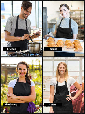 Uniform Stoff Typ Custom Logo Wasserdicht Küchenchef Schürze für Cafés Restaurants Kochen