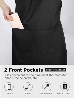 Uniform Stoff Typ Custom Logo Wasserdicht Küchenchef Schürze für Cafés Restaurants Kochen