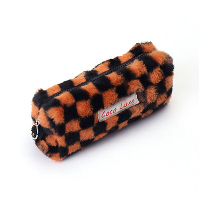 Großkapazität Gingham Make-up Tasche mit angepasster Farbe und Handtuch Stickerei Logo