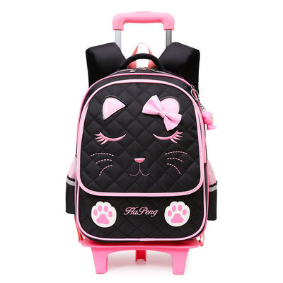 Customized Logo Mode Kinder Kinder Cartoon Rad Trolley Schultasche für die Vorschule