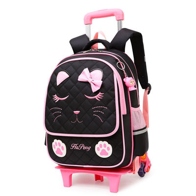 Customized Logo Mode Kinder Kinder Cartoon Rad Trolley Schultasche für die Vorschule