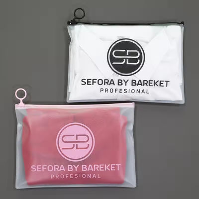 Transparente PVC-Kosmetik-Tasche mit Reißverschluss