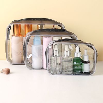 PVC-Material Kosmetik Bequemlichkeit Klares Make-up Organisator Box für Frauen Reisen