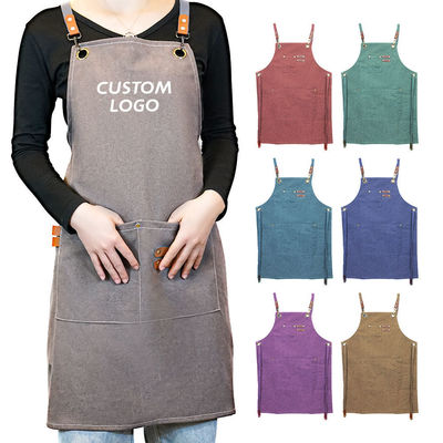 Custom Logo Cross Back Baumwollschürze für Küchenchef im Großhandel Bestellung Lieferung Kauf