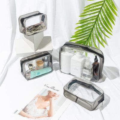 PVC-Material Kosmetik Bequemlichkeit Klares Make-up Organisator Box für Frauen Reisen