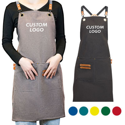 Custom Logo Cross Back Baumwollschürze für Küchenchef im Großhandel Bestellung Lieferung Kauf