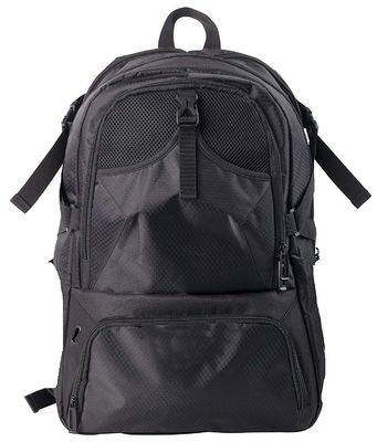 Sport-Rucksack mit großem Gepäck in hellen Farben mit individuellem Logo und Buchstabenmuster