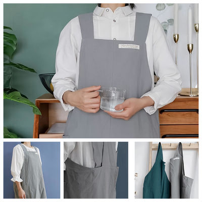 Einkaufen für benutzerdefiniertes Logo Küche Koch Kochen Kaffee Restaurants Cross Back Baumwolle Schürze