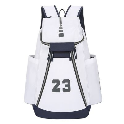 Minimalistischer Stil Grauer Oxford USB-Ladegerät Studenten Rucksack für Sport tägliche Freizeit