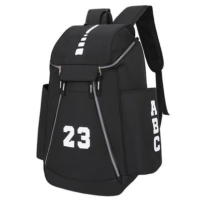 Minimalistischer Stil Grauer Oxford USB-Ladegerät Studenten Rucksack für Sport tägliche Freizeit