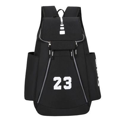Minimalistischer Stil Grauer Oxford USB-Ladegerät Studenten Rucksack für Sport tägliche Freizeit