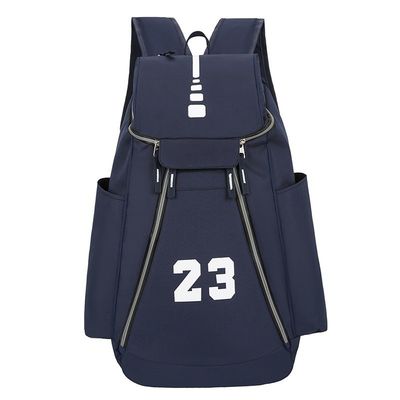 Minimalistischer Stil Grauer Oxford USB-Ladegerät Studenten Rucksack für Sport tägliche Freizeit