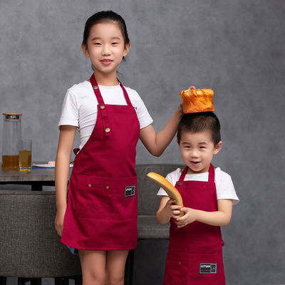 Custom Logo Kinder Kochschürze und Chef Hut Set für Kinder Digital Print OEM / ODM akzeptiert