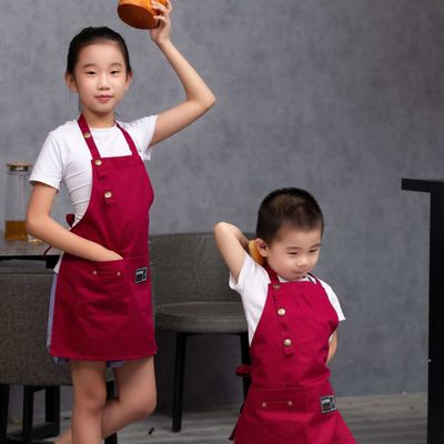 Custom Logo Kinder Kochschürze und Chef Hut Set für Kinder Digital Print OEM / ODM akzeptiert