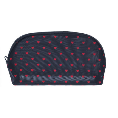 Love Mesh Kosmetiktasche Große Kapazität und benutzerdefiniertes Logo für mühelosen Zugang zu Kosmetika