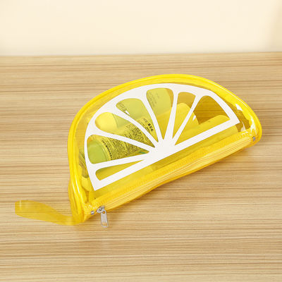 Wasserdichtes Zip Waschbeutel kundenspezifische große Kapazität PVC Kosmetikbeutel mit Fruchtdesign