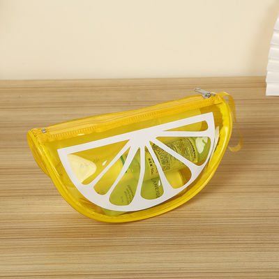 Wasserdichtes Zip Waschbeutel kundenspezifische große Kapazität PVC Kosmetikbeutel mit Fruchtdesign