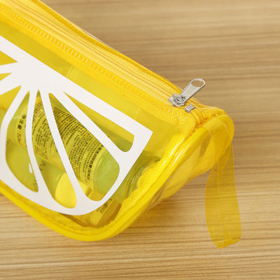 Wasserdichtes Zip Waschbeutel kundenspezifische große Kapazität PVC Kosmetikbeutel mit Fruchtdesign