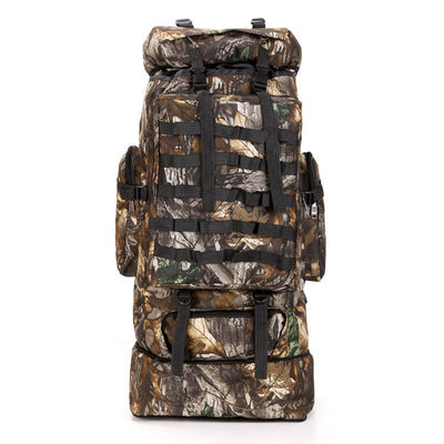 Akzeptable OEM/ODM Tarnmuster 100L Bergsteigertasche für Outdoor-Aktivitäten