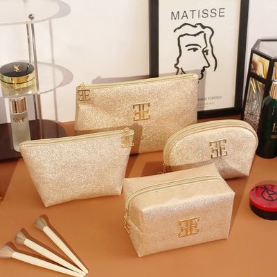 Custom Logo Kosmetische Taschen Hochwertige Multifunktionale Portable PU Makeup Tasche Mit Reißverschluss