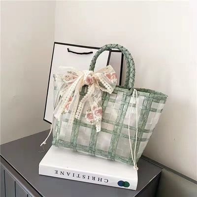 Polyester Auskleidung PVC Gewebe Tote Gelee Taschen für Frauen Geschenke und Hochzeiten Ideale Wahl