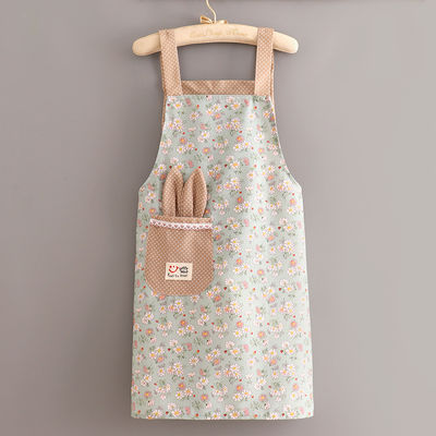 Küchenchefs Uniform Custom Print Logo Frauen Verstellbare Baumwolle Polyester Bib Küchenvorhang
