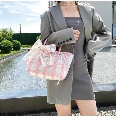 Polyester Auskleidung PVC Gewebe Tote Gelee Taschen für Frauen Geschenke und Hochzeiten Ideale Wahl