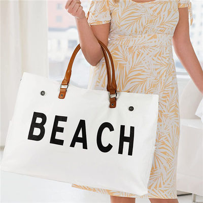 Custom Canvas Tote Bag 2023 Design Große Strandtasche für Frauen Wasserdicht und Sanddicht