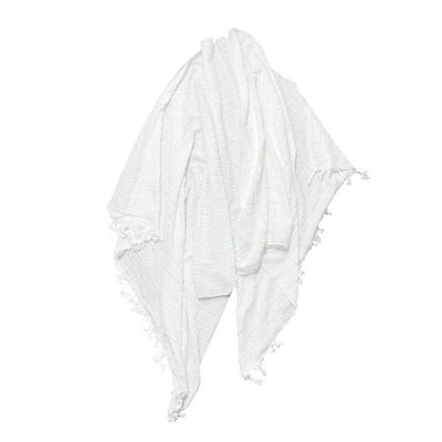 Polyester muslimische weiße Farbe Ihram Handtuch für Männer für Hajj/Ehram und andere Musterart