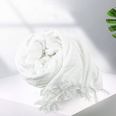 Polyester muslimische weiße Farbe Ihram Handtuch für Männer für Hajj/Ehram und andere Musterart