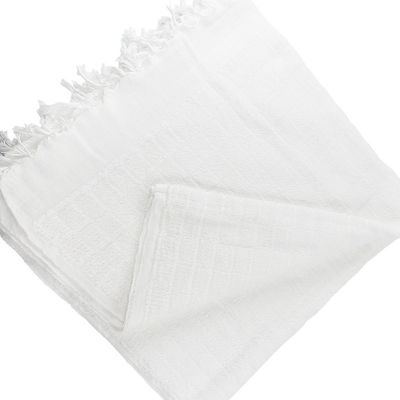 Polyester muslimische weiße Farbe Ihram Handtuch für Männer für Hajj/Ehram und andere Musterart