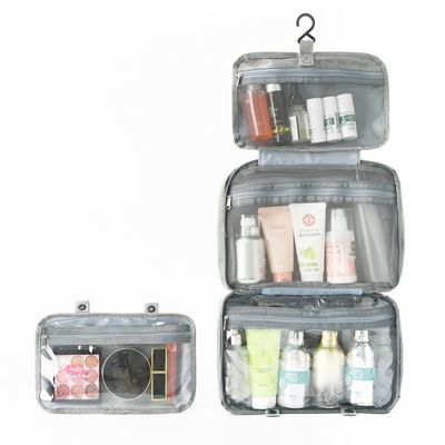 Portable Polyester Vierfach wasserdichte Reise Toilettenbeutel für maßgeschneiderte Farboptionen