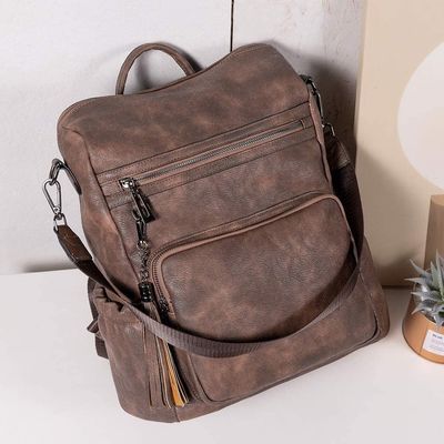 Minimalistischer Stil Großmodische Schultertasche für Frauen Custom Logo und Tassel akzeptiert