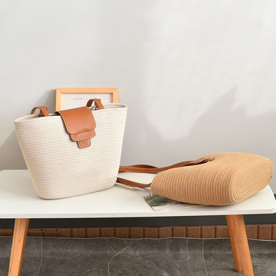 Akzeptable OEM/ODM angepasste Farbe Frauen Strohstrandtasche für Sommerreisen