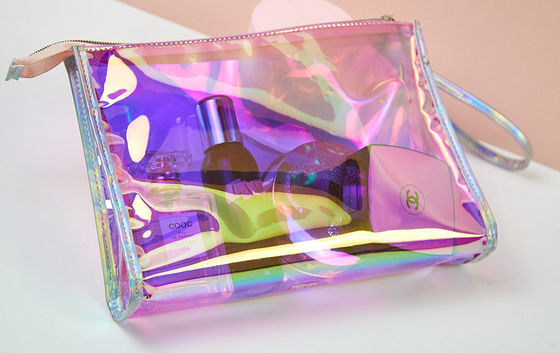 Neueste Mode-Transparente Handgepäck-Zipper-Reise-Kosmetik-Tasche mit benutzerdefiniertem Logo