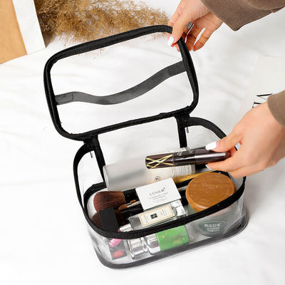 Durchsichtige Tasche mit mittlerer Größe für Toilettenartikel und Schönheitsartikel