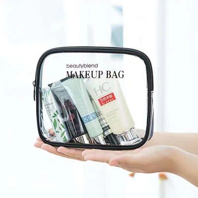 Durchsichtige Tasche mit mittlerer Größe für Toilettenartikel und Schönheitsartikel