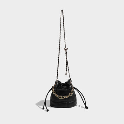 2024 Design Mode Leder Kreuz Körper Eine Schulter Kleine Tasche Eimer Tasche für Frauen