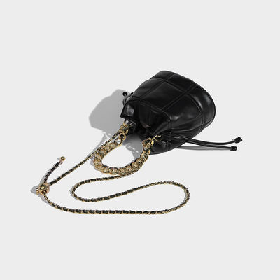 2024 Design Mode Leder Kreuz Körper Eine Schulter Kleine Tasche Eimer Tasche für Frauen