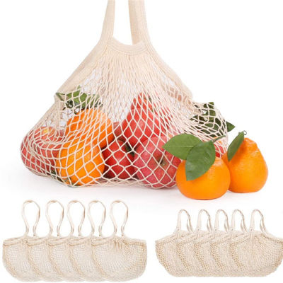 Wiederverwendbare Baumwollnetz-Tote-Tasche für Obst und Gemüse