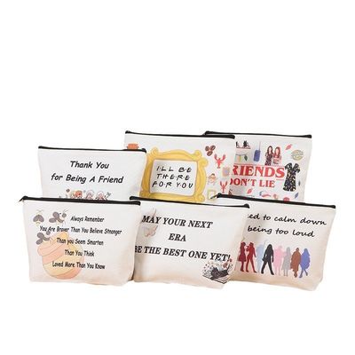 Druckverschluss Luxus Baumwolle Kleine Leinwand Tasche Reisetasche Kosmetik Tasche für Mode Stil