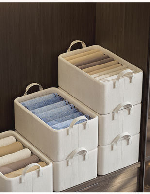 Großkapazitätsstapelfähiger Lagertaschenorganisator für Bettwäsche und Kleidung