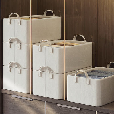 Großkapazitätsstapelfähiger Lagertaschenorganisator für Bettwäsche und Kleidung