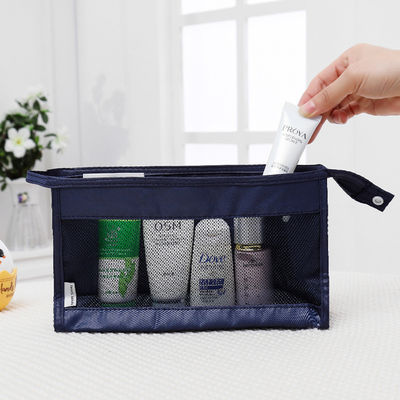 Maschen-Kosmetik-Tasche Reise-Portable Storage Organisator Toilettenbeutel Leere Make-up-Tasche
