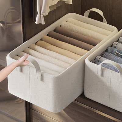 Großkapazitätsstapelfähiger Lagertaschenorganisator für Bettwäsche und Kleidung